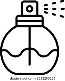 Perfume Icon Line Vector Illustration