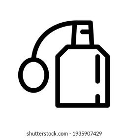 icono de perfume o logotipo símbolo de signo aislado ilustración vectorial - iconos vectoriales de estilo negro de alta calidad
