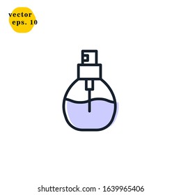 Perfume Icon Logo Vector Design Template
