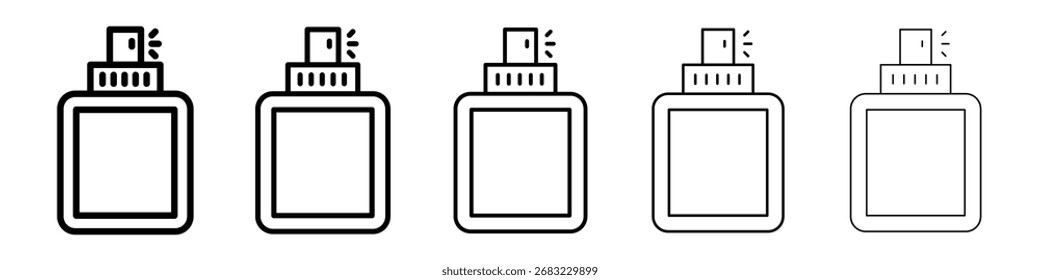Icono del perfume para el concepto móvil y el Diseño web.