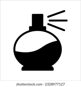 icono de perfume sobre fondo blanco