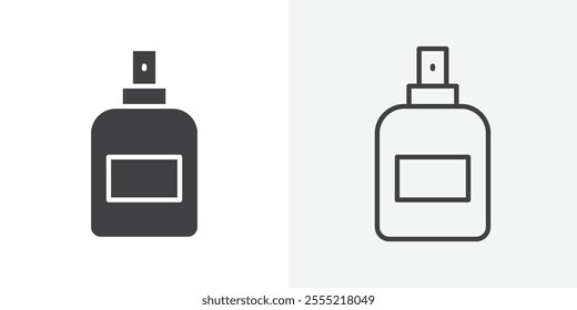 Perfume icon. outlined vector style.