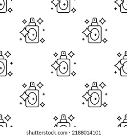 perfume icon pattern. Seamless perfume pattern on white background.