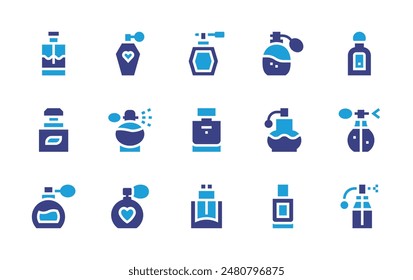 Perfume icon set. Duotone color. Vector illustration. Containing perfume, fragance, fragrance, cologne.