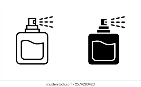 perfume icon set, on a white background.