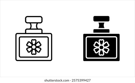 perfume icon set, on a white background.