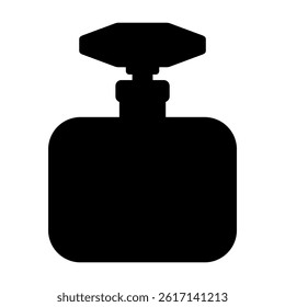 Perfume icon silhouette. Vector image