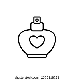 perfume icon Simple outline illustration