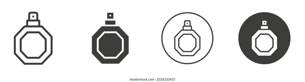 Perfume icon Simple outline vector logo