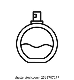 Perfume icon Simple thin line flat symbol