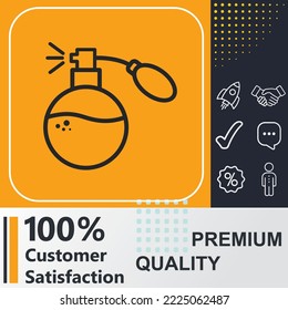 perfume icon. Social media sign. Vector illustration