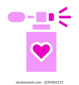 perfume icon solid duocolor pink colour mother day illustration vector element and symbol perfect.