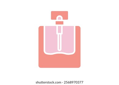 Perfume icon. solid icon style. icon related to party, valentine. valentine day elements vector illustration