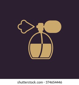 The perfume icon. sprayer symbol. Flat Vector illustration