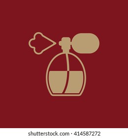 The perfume icon. sprayer symbol. Flat Vector illustration