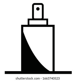 Icono Perfume. Concepto de logo de moda Perfume. Simple ilustración vectorial para diseño gráfico y web. EPS 10