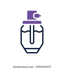 icono de perfume. icono de doble tono vectorial para tu sitio web, móvil, presentación y diseño de logotipo.