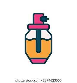 perfume icon. vector filled color icon for your website, mobile, presentation, and logo design.