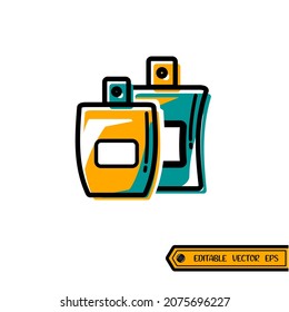 perfume icon vector illustration logo template for many purpose. Isolated on white background. unique style