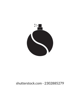 PERFUME ICON VECTOR ILLUSTRATION SYMBOL DESIGN