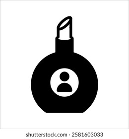 perfume icon vector isolated, with white background