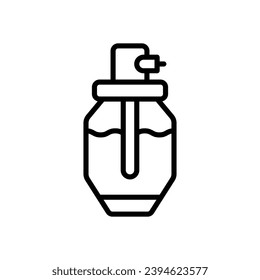 icono de perfume. icono de línea vectorial para tu sitio web, móvil, presentación y diseño de logotipo.