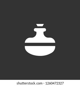 perfume icon vector. perfume sign on black background. perfume icon for web and app