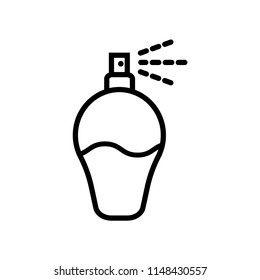 Perfume icon vector icon. Simple element illustration. Perfume symbol design. Can be used for web and mobile.