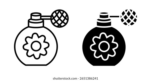  ícone de perfume branco no fundo