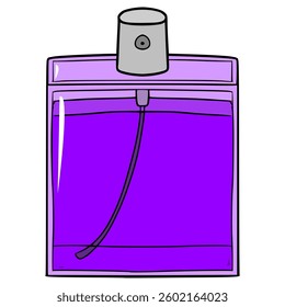 perfume illustration hand drawn isolated vector