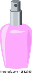 Perfume, ilustración, vector sobre fondo blanco.