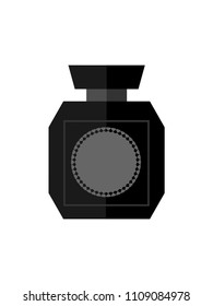Perfume illustration vector with template for brand or logo design