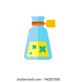 Perfume Ingredients Bottle Vector Icon