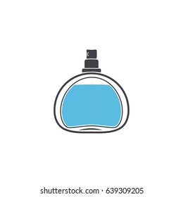 perfume isolated logotype on white background