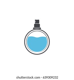 perfume isolated logotype on white background