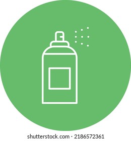 Imagen vectorial de icono de círculo de línea Perfume. También se puede usar para aplicaciones web, aplicaciones móviles y medios impresos.