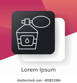 perfume line icon