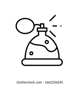 Perfume line icon, concept sign, outline vector illustration, linear symbol.