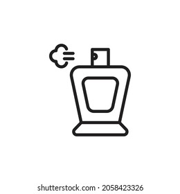 Icono de línea Perfume. iconos de alta calidad adecuados para activos gráficos de belleza, internet, diseño web, aplicaciones, libros de dibujo, medios de impresión, etc. Icono de vector EPS 10 en fondo blanco.