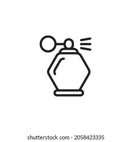 Perfume line icon. high quality icons suitable for beauty graphic assets, internet, web design, apps, drawing books, print media, etc. EPS 10 vector icon on a white background.