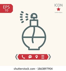 perfume line icon, outline vector illustration.