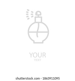 perfume line icon, outline vector illustration.