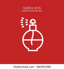 perfume line icon, outline vector illustration.