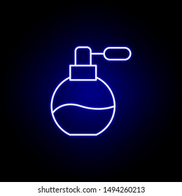 perfume line neon icon. Elements of Beauty and Cosmetics illustration icon. Signs and symbols can be used for web, logo, mobile app, UI, UX on black background