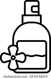 Línea de perfume Vector Icon Design