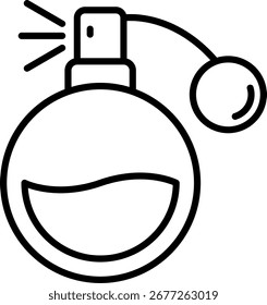 Línea de perfume Vector Icon Design