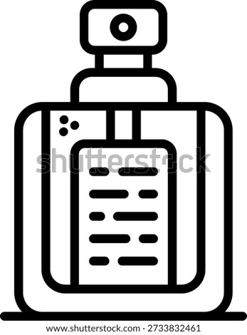 Perfume Line vector Icon Design