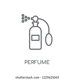 Perfume linear icon. Modern outline Perfume logo concept on white background from Luxury collection. Suitable for use on web apps, mobile apps and print media.