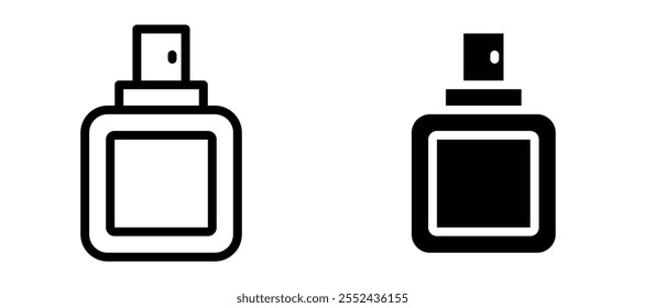 Perfume liner icon vector set.