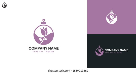Perfume logo - All elements on this template are editable with vector software.